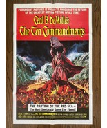 Cecil B. DeMille&#39;s THE TEN COMMANDMENTS (1956) R-66 One-Sheet Charlton H... - €169,34 EUR
