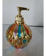 GLASS Vintage Rainbow Soap Dispenser-New-SHIPS N 24 HOURS - $359.00 CAD