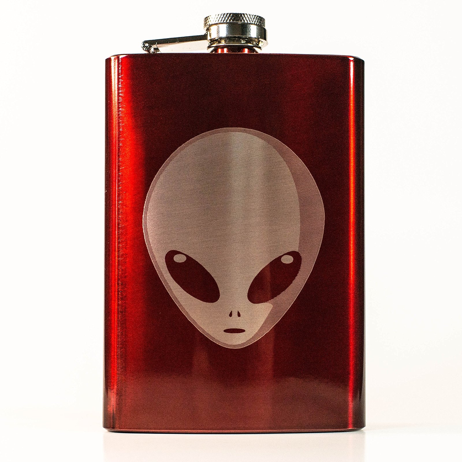 8oz RED Normal People Scare Me Flask 8oz RED Normal People Scare Me Flask