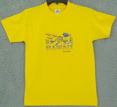 WISCONSIN DELLS T-SHIRT YOUTH SZ L (14/16) YELLOW HAWAII BRIGHT CARTOON ... - $9.99