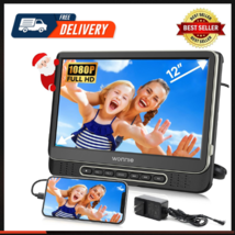 12&quot; Headrest DVD Player Portable For Car, Support 1080P/MP4 Video With HDMI - £128.00 GBP