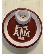NCAA Texas A&amp;M Aggies chip dip serving tray platter party football MRI S... - $18.31 CAD