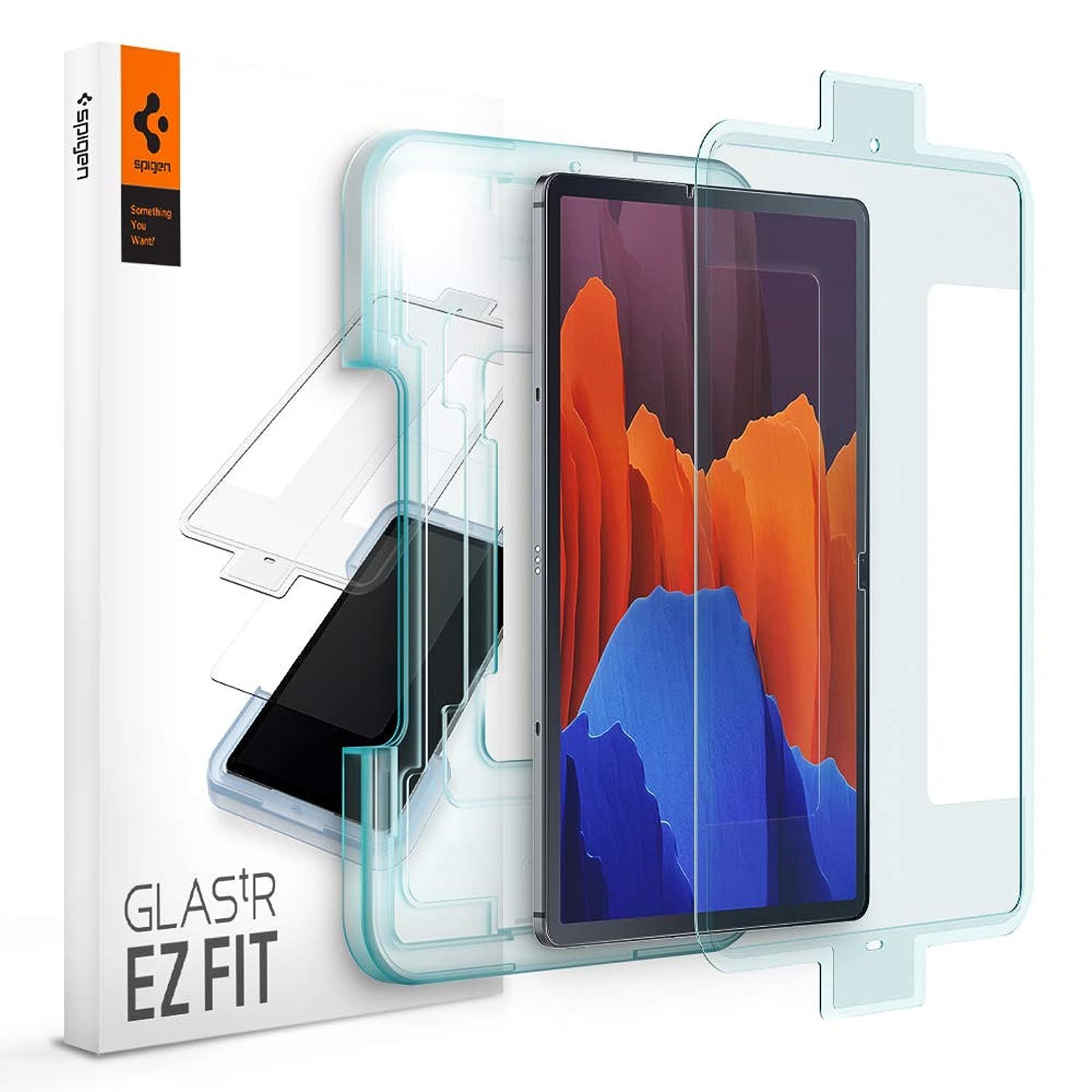 Primary image for Spigen Tempered Glass Screen Protector [GlasTR EZ FIT] Designed for Galaxy Tab S