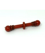 Vintage Red Bakelite Art Deco Pin Brooch - $872.64 MXN