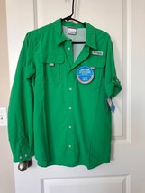 BNWT Columbia PFG Bahama Long Sleeve Shirt, Youth boys XL(18-20), Omni Shade - £27.06 GBP