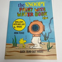 Vintage 1965 Peanuts The Snoopy Paint With Water Coloring Book Non-Toxic - £19.58 GBP