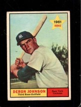 1961 Topps #68 Deron Johnson Vg Yankees *NY11071 - £2.70 GBP