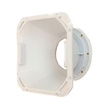 DEEJAY LED TBHDIF8WHITE DEEJAYLED 8&quot; Black LA DIFUSER - $83.63 CAD
