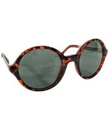 Halston Sunglasses Round Circular Womens TORTOISE HH 140 21 Eyewear Y2K ... - $865.24 MXN