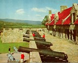 Vtg Postcard Fort Ticonderoga NY S Platform British 24 Pounder Cannon Ba... - $5.89