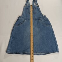 Genuine Levi’s A070-M8L Denim Blue JUMPER DRESS Cotton Girl's L Fits 12-13 Yrs image 6