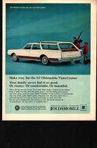 1967 Oldsmobile Vista-Cruiser Station Wagon family skiing photo vintage ... - $25.05