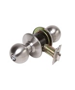 Oxford Ball Style Privacy Bed/Bath Door Knob Lockset, Satin Nickel - $12.86