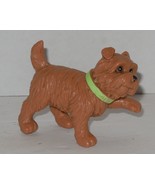 2003 Barbie Posh Pets Park replacement brown dog figure Mattel green collar - $189.69 MXN