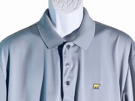 Jack Nicklaus Golden Bear Short Sleeve Button Down Golf Polo Shirt Gray XL - £8.54 GBP