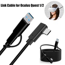 Link Cable 16FT Compatible with Oculus/Meta Quest 2 1 High Speed Type A to C - £18.86 GBP