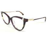 Furla Brille Rahmen VFU292 COL.09PW Lila Schildplatt Gold Cat Eye 54-16-135 - $69.55