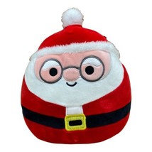 Kellytoy Squishmallow Christmas 10&quot; Nick Santa Claus Super Soft Plush Glasses - £10.50 GBP