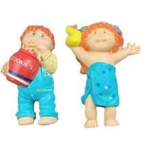 Vintage Cabbage Patch Kid Figures 1984 Lot Of 2 Mini Figurines Bath Time... - $8.79