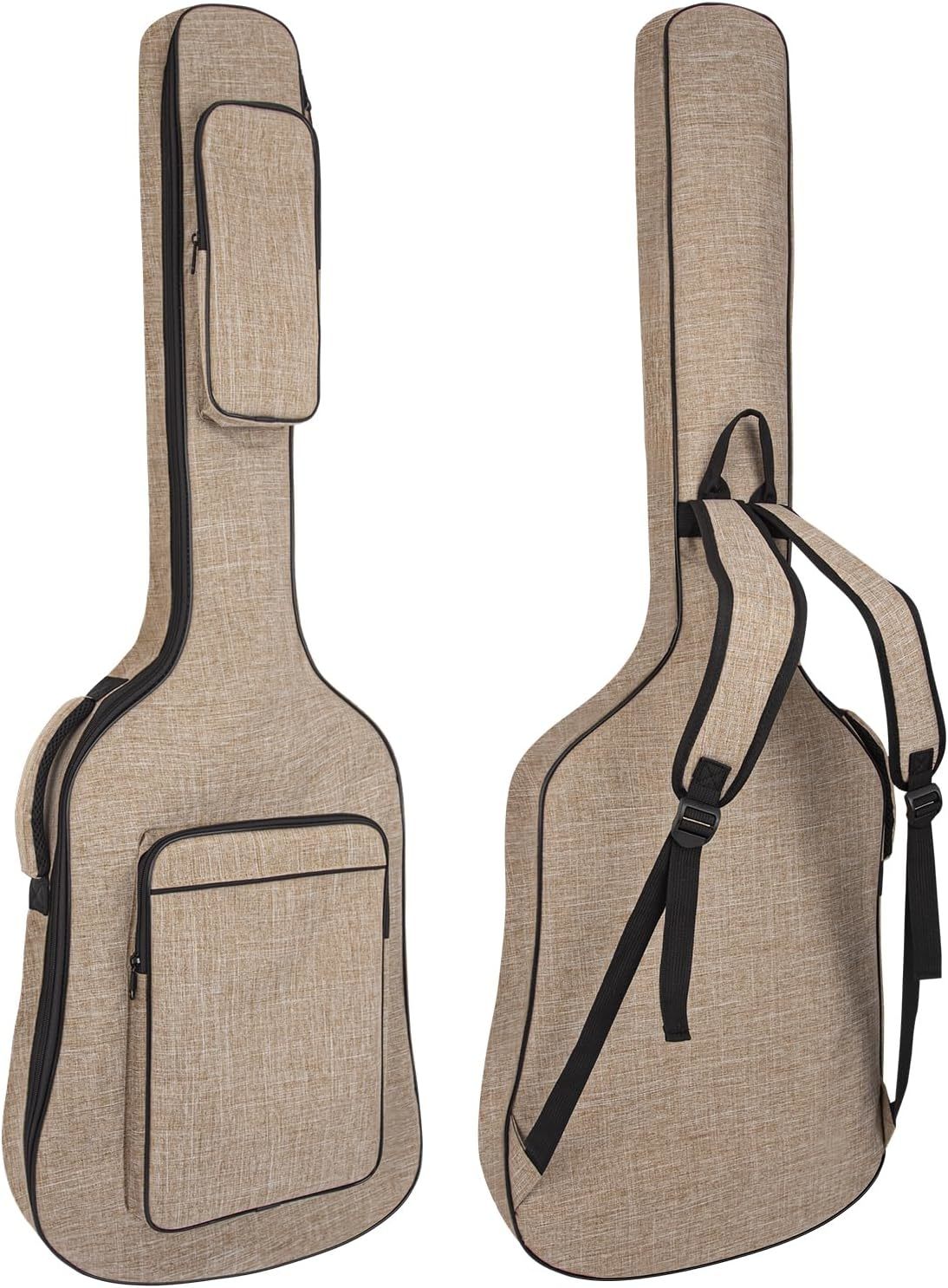 Bass Guitar Case, Bass Guitar Gig Bag 0.38 Inch Thick Padding Backpack Soft - $38.99
