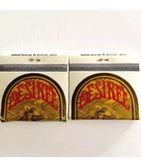 Desiree Hilton Hotel Vintage Match Book Boston Massachusetts Lot Of 2 Un... - $40.73 CAD