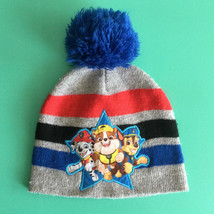 Paw Patrol Boy&#39;s Winter Beanie Hat With Pom Pom Top Nickelodeon Kids Youth - £8.54 GBP