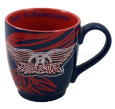 Exclusive Disney Parks Rock &#39;N&#39; Rollercoaster Aerosmith Wings Guitar logo Coffee - £54.83 GBP