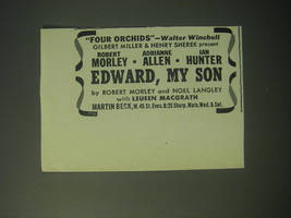 1948 Edward, My Son Play Ad - Four Orchids - Walter Winchell - £14.72 GBP