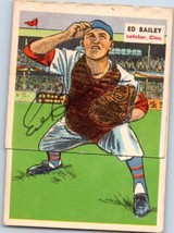 Ed Bailey Signed Autographed 1955 Topps Double Header Baseball Card Redlegs - £119.45 GBP