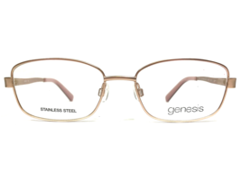 Genesis Eyeglasses Frames G5041 780 ROSE GOLD Matte Pink Cat Eye Wire 51-16-135 - £43.99 GBP