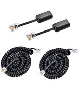Phone Cord Detangler With Cord, 2 Pack 25Ft Uncoiled Black Anti-Tangle 3... - £22.11 GBP