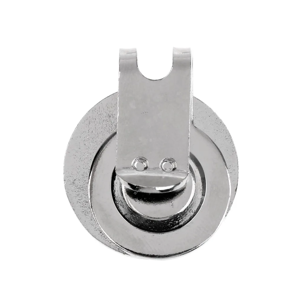 Sporting 1Pcs Sturdy Smile Face Magnetic Alloy Hat Clip Golf Ball Mark Fit for G - £23.84 GBP