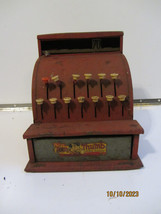 Vintage 1950’s working bell tin Tom Thumb toy cash register, as-is - £8.03 GBP