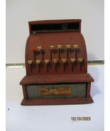 Vintage 1950’s working bell tin Tom Thumb toy cash register, as-is - £7.98 GBP