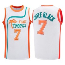 Coffee Black Jersey 7 Flint Tropics Basketball Jersey 33 Jackie Moon Jersey Sz M - $13.74