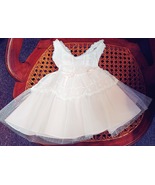 Vintage baby slip dress with lace and tulle - £23.77 GBP