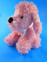 Webkinz Pink Poodle Puppy dog plush  No Code 7&quot; X 9&quot; Adorable - £7.09 GBP