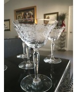 Vintage Elegant Cambridge Champagne or Cordial Glass 5 inch&#39;s tall set of 4 - $102.24 CAD
