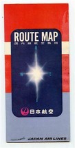 JAL Japan Air Lines Route Map International &amp; Fukuoka Tokyo Sapporo and ... - $37.58