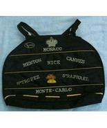 Used Monaco/Monte Carlo souvenir canvas beach carry bag - $25.00