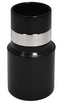 Central Vacuum Black 1-1/4 Inch Wall End Metal Ribbon Crushproof Hose Cu... - $195.93 MXN