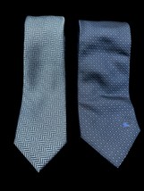 Blue Tie Lot Silk Burberrys Perry Ellis Classic Professional - $15.00