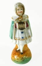 Antique Girl With Hand Muff Conta &amp; Boehme Porcelain Figurine (Circa 1890&#39;s) - £36.32 GBP