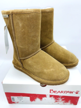 Bearpaw Emma Short Cold Weather Suede Boots- Hickory, US 5M - £27.64 GBP