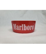 Vintage Marlboro Ash Tray Red 3 3/4&quot; With Three Cigarette Slots  - £19.75 GBP