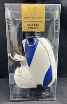 Golf Bag Pen Set 3 Golf Club Pens Mini Desktop Gift Souvenir New ME - £13.87 GBP