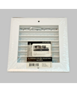 Metal-Fab HVAC Grate 6 x 6" White Square MFASCA66W Sidewall Ceiling Adjustable