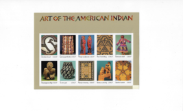 US Stamps/Postage/Sheets Sc #3873 Art of the Amer Indian MNH F-VF OG FV $3.70 - £4.68 GBP