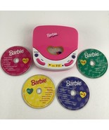 Barbie Disc Girl Pretend Play CD Player Music Nursery Rhymes Vintage Mat... - €37,94 EUR