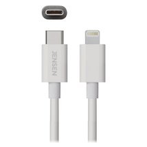 JENSEN USB-C to Lightning Cable, 6 ft, White - $55.87 CAD